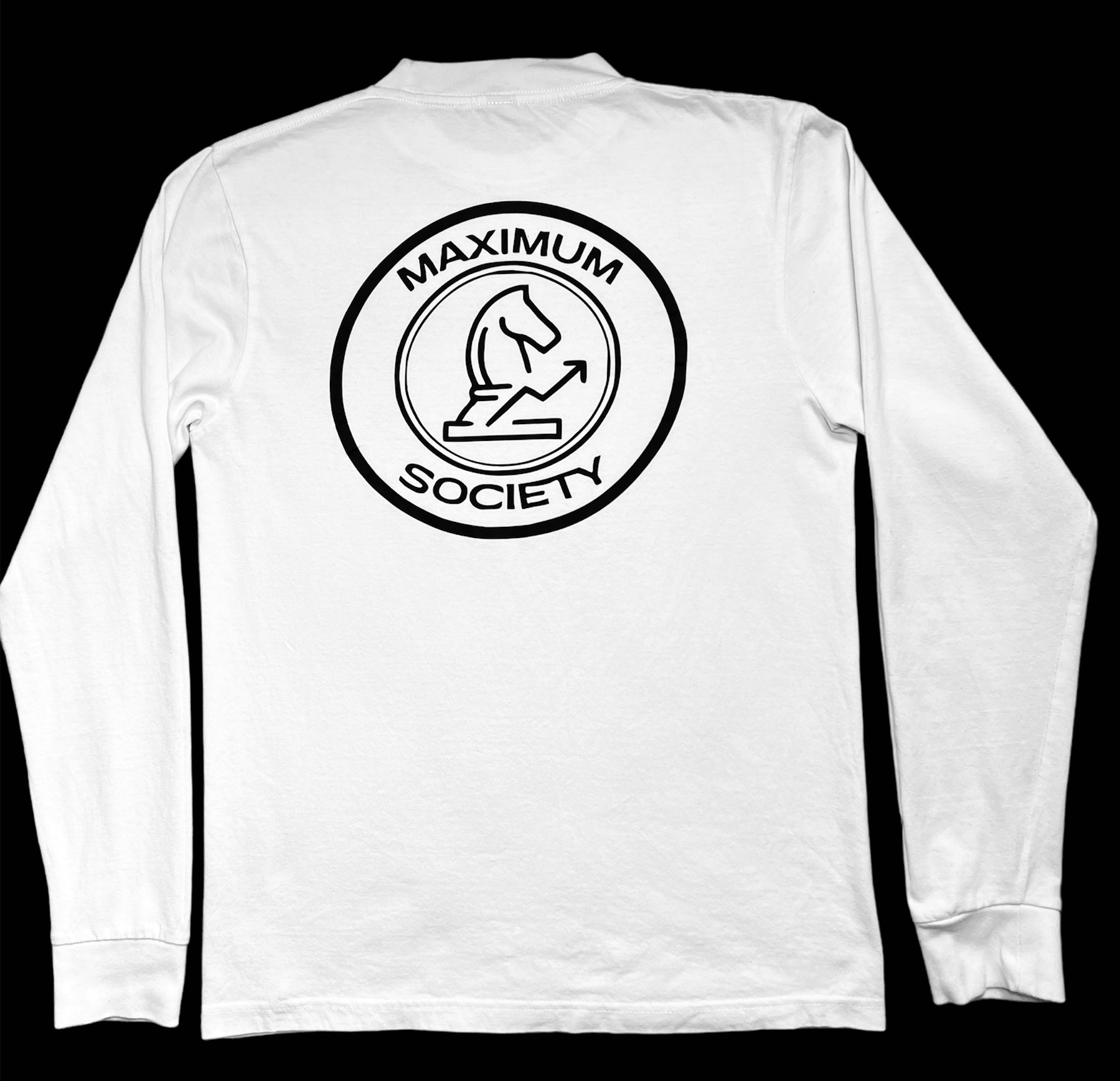 long sleeve T shirt / maximum society print – MaximumSociety